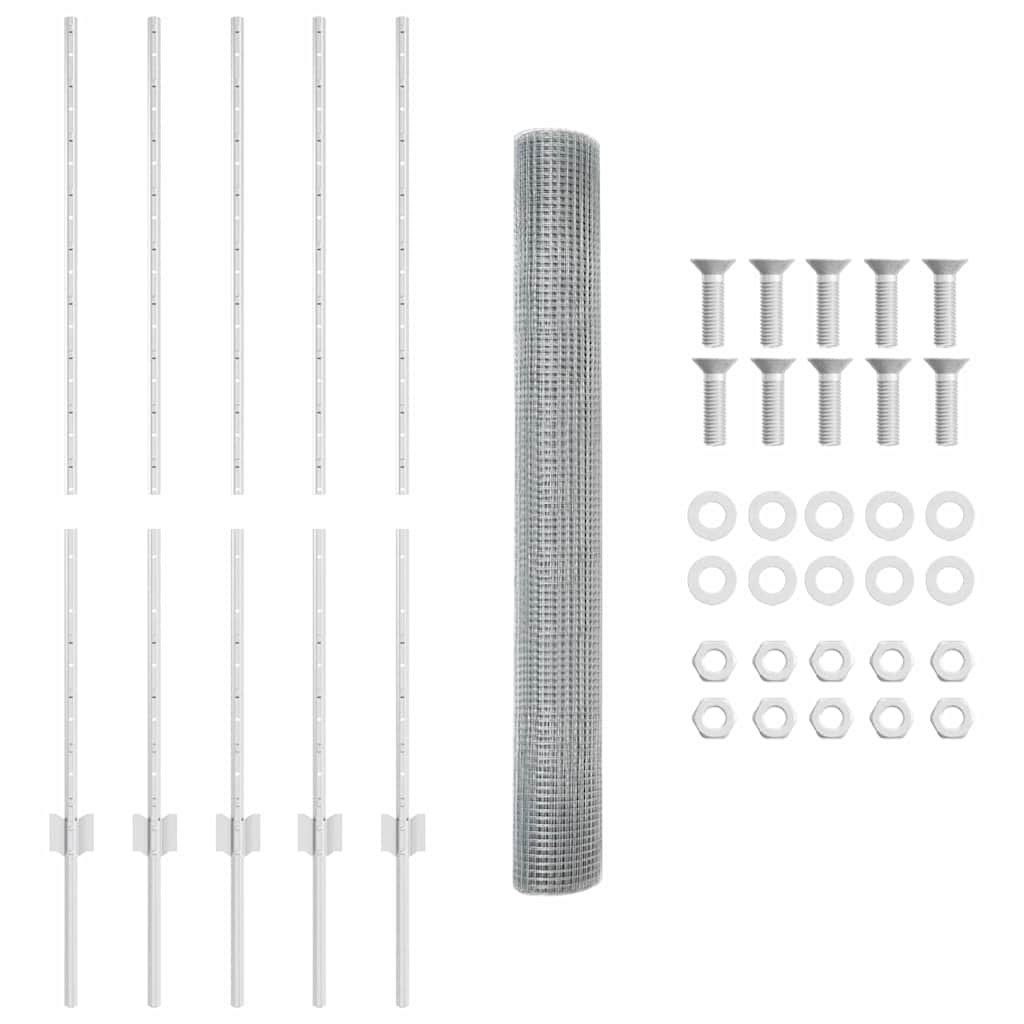 Welded Wire Fence with Post 10 x 1.2 m (W x H)