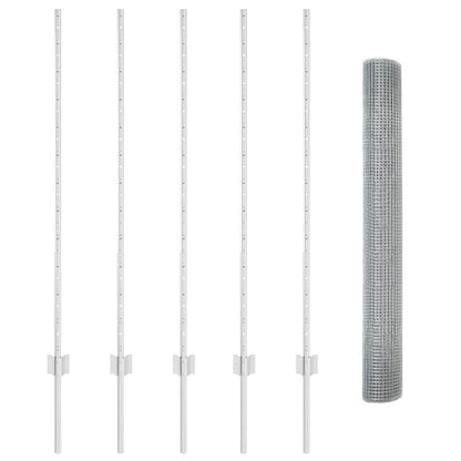 Welded Wire Fence with Post 10 x 1.2 m (W x H)