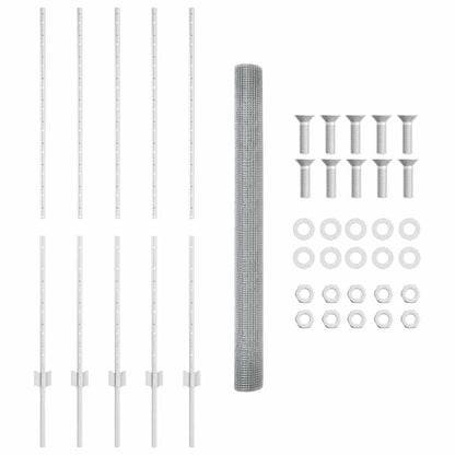 Welded Wire Fence with Post 10 x 1.4 m (W x H)