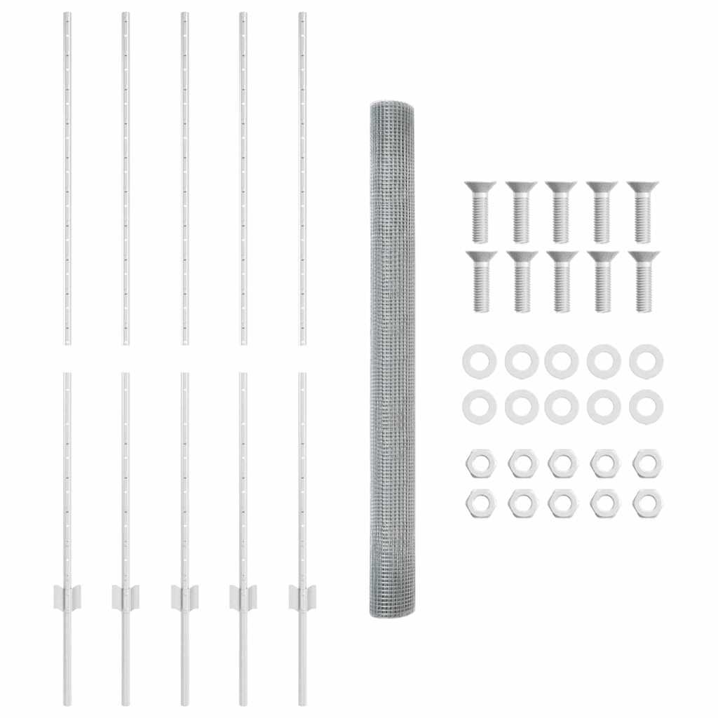 Welded Wire Fence with Post 10 x 1.4 m (W x H)