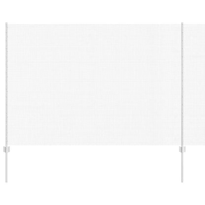 Fence with Post Silver 1.6 x 10 m Steel