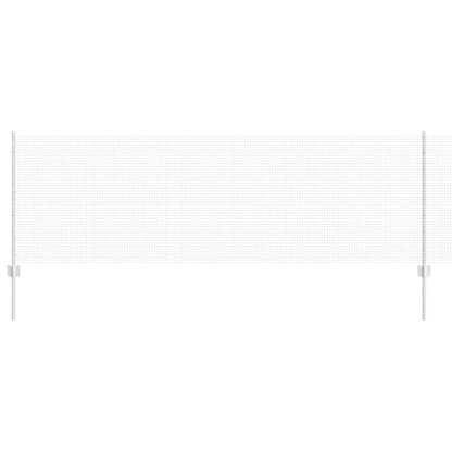 Fence with Post Silver 0.8 x 25 m Steel