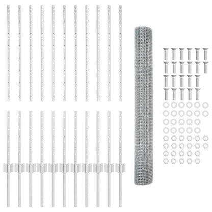 Welded Wire Fence with Post 25 x 1 m (W x H)