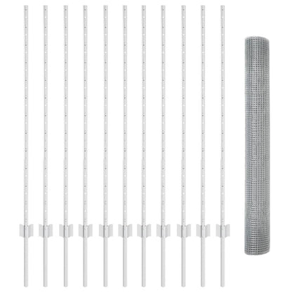 Welded Wire Fence with Post 25 x 1.2 m (W x H)
