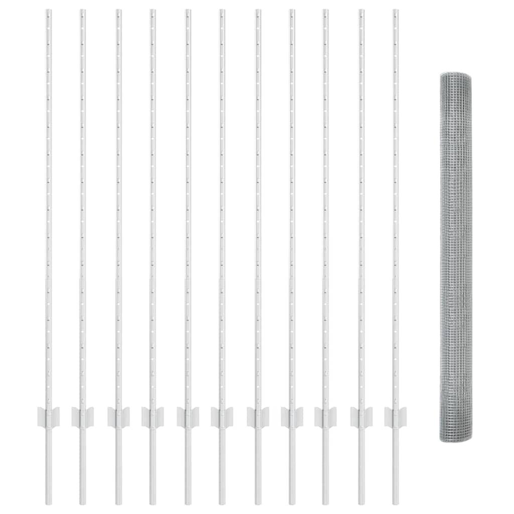 Welded Wire Fence with Post 25 x 1.4 m (W x H)