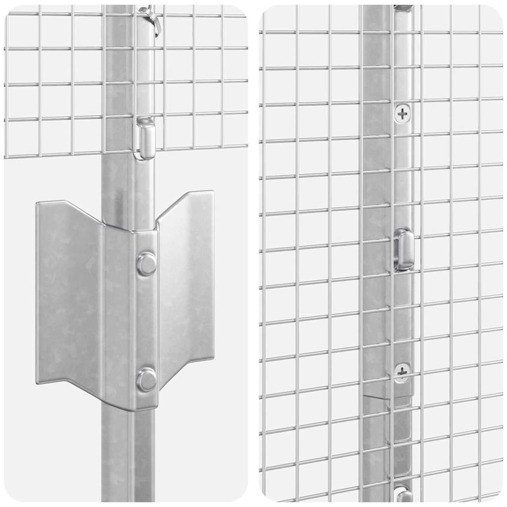 Fence with Post Silver