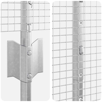 Fence with Post Silver