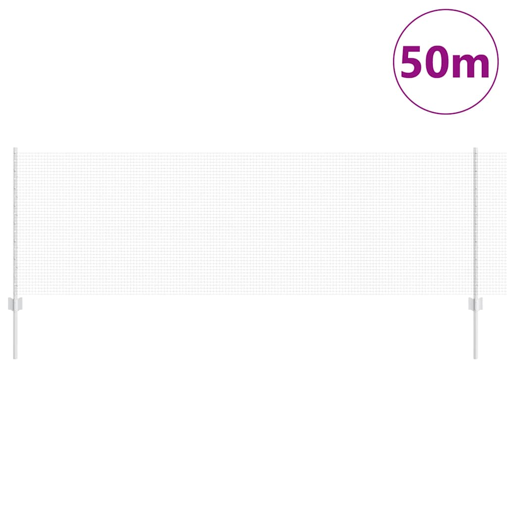 Welded Wire Fence with Post 50 x 0.8 m (W x H)