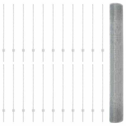 Welded Wire Fence with Post 50 x 1.2 m (W x H)