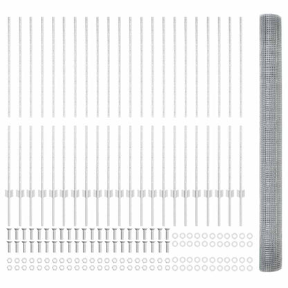 Welded Wire Fence with Post 50 x 1.4 m (W x H)
