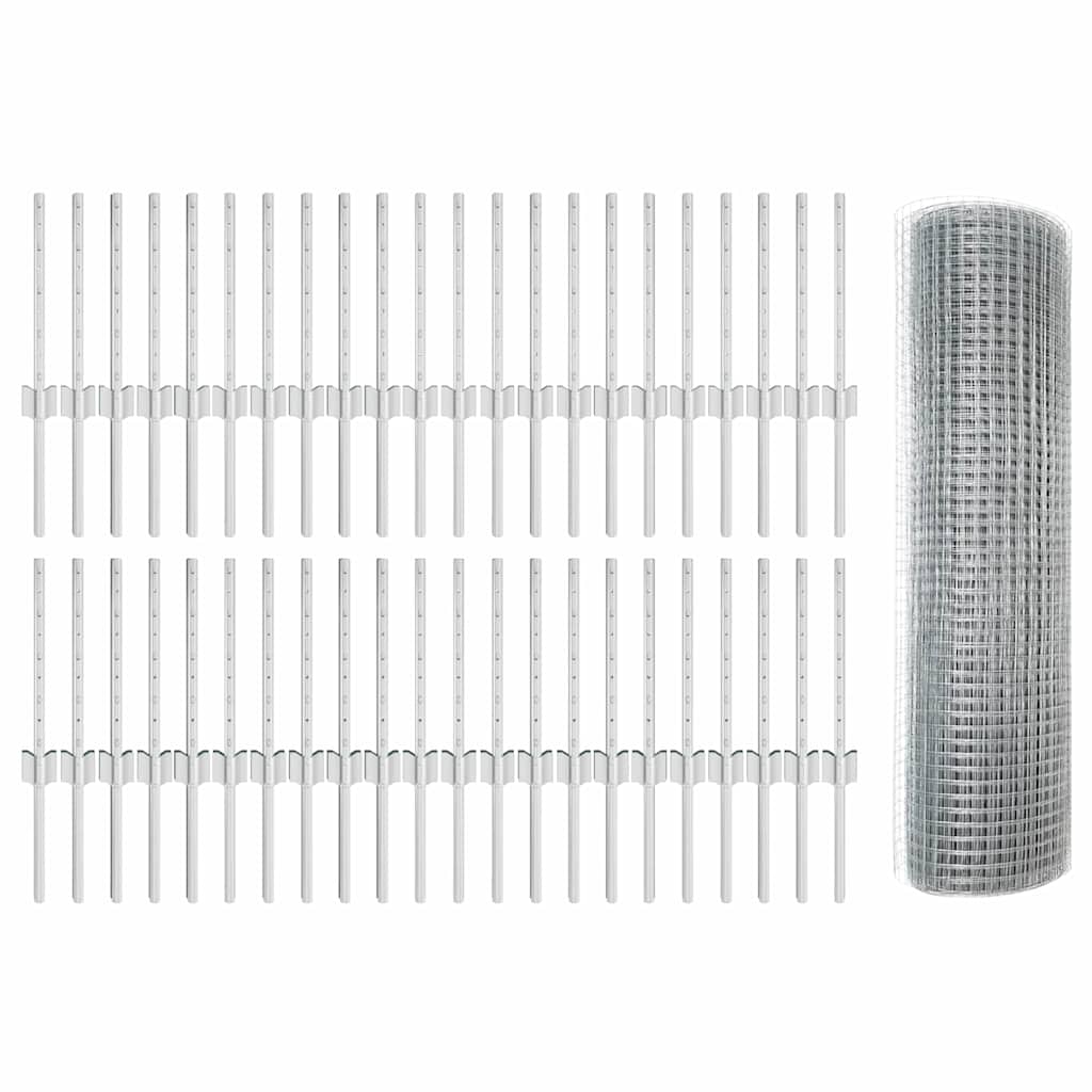 Fence with Post Silver