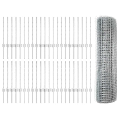 Fence with Post Silver