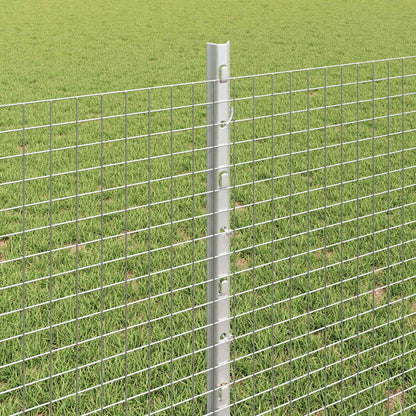 Fence with Post Silver