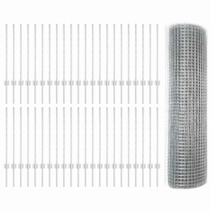Fence with Post Silver
