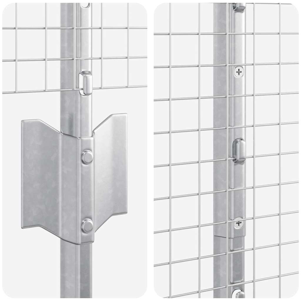 Fence with Post Silver