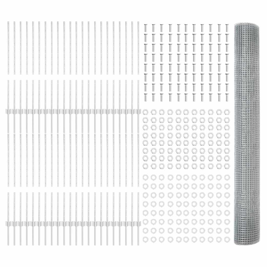 Fence with Post Silver