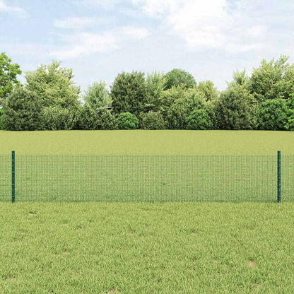 Welded Wire Fence with Post 10 x 0.4 m (W x H) PVC-Coated Steel
