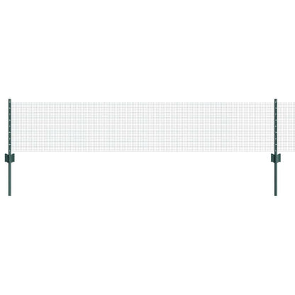 Welded Wire Fence with Post 10 x 0.4 m (W x H) PVC-Coated Steel