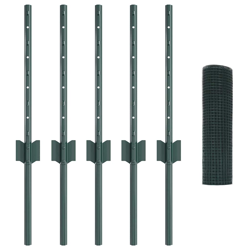 Fence with Post Green