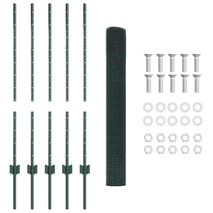 Fence with Post Green