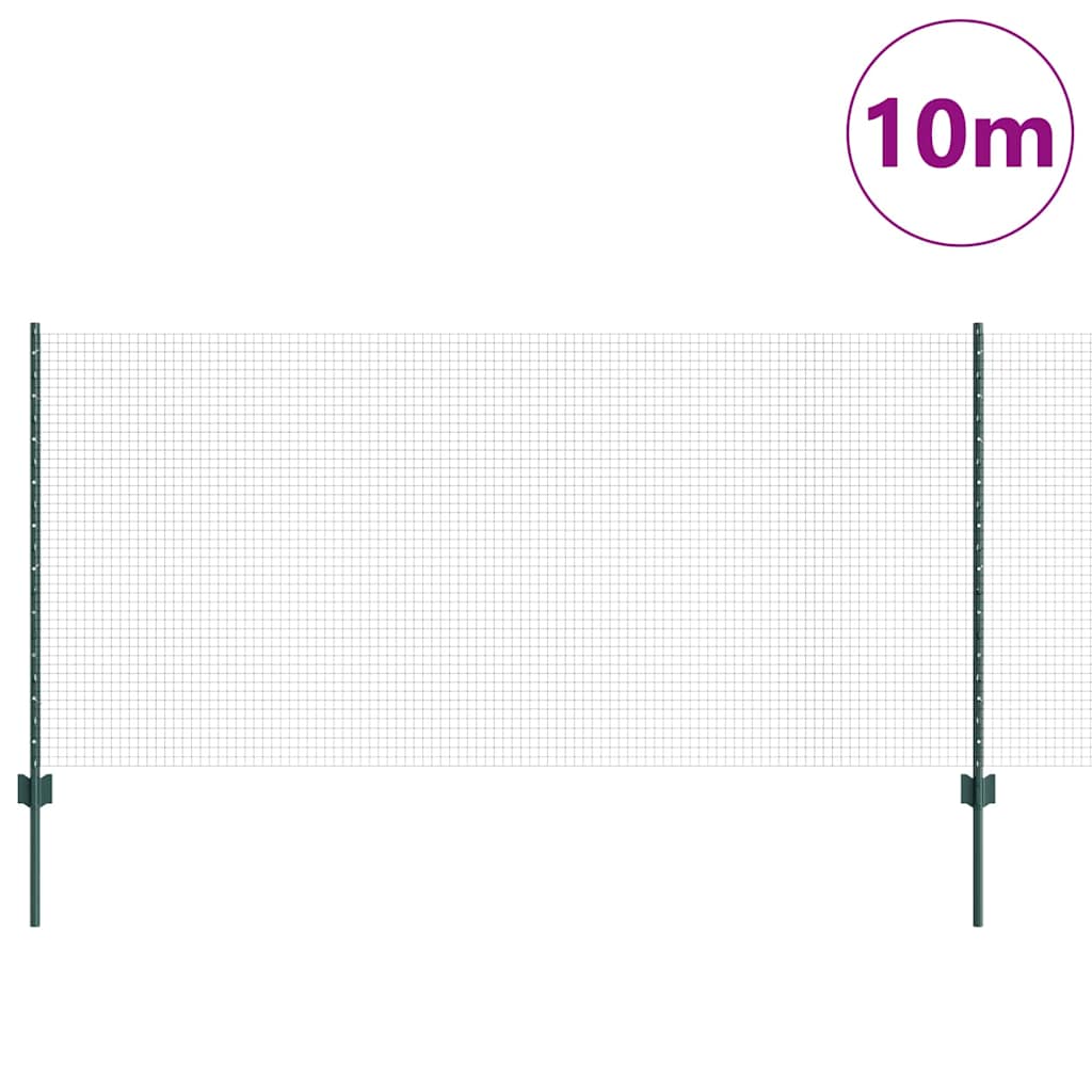 Fence with Post Green