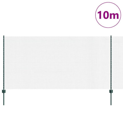 Welded Wire Fence with Post 10 x 1.2 m (W x H) PVC-Coated Steel