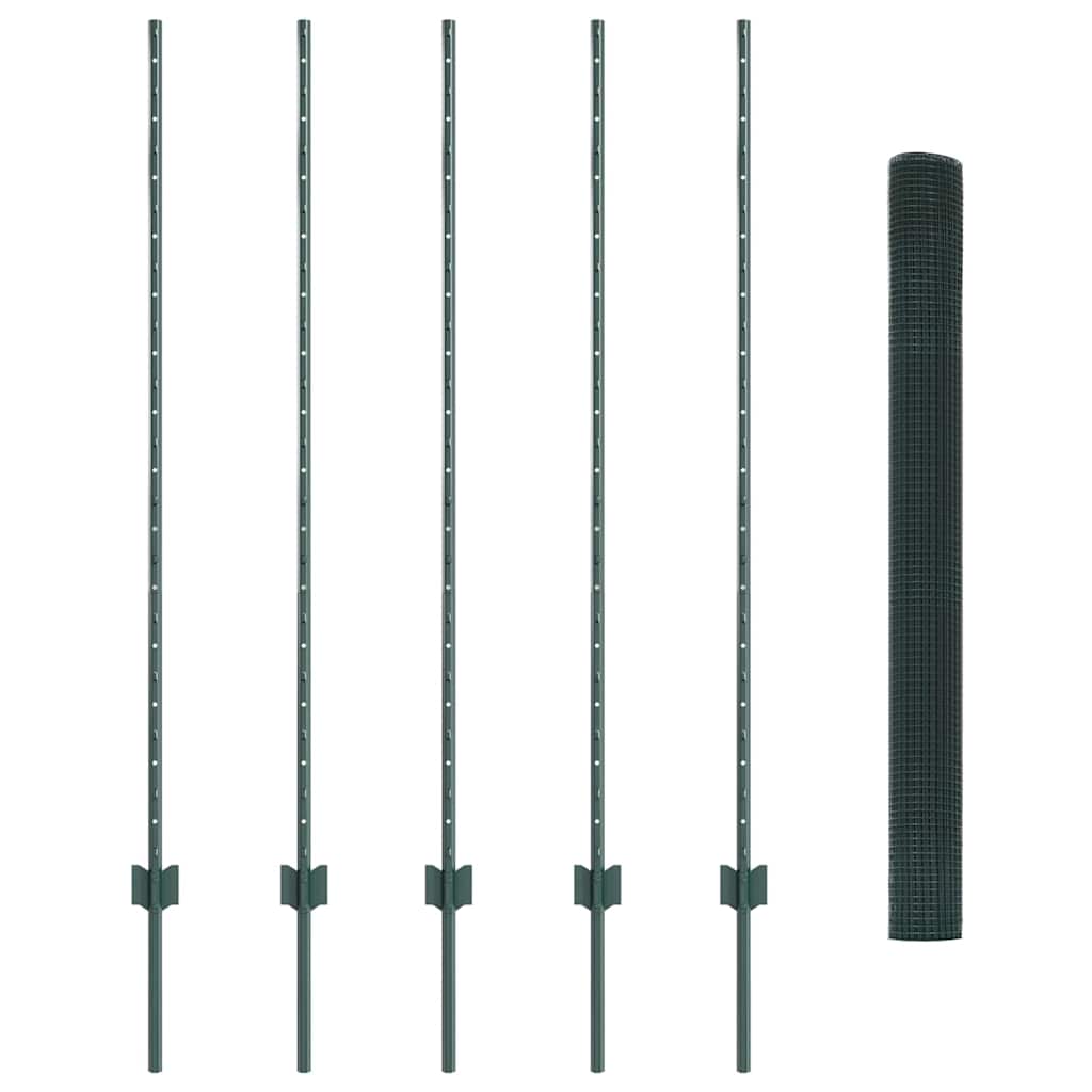 Fence with Post Green