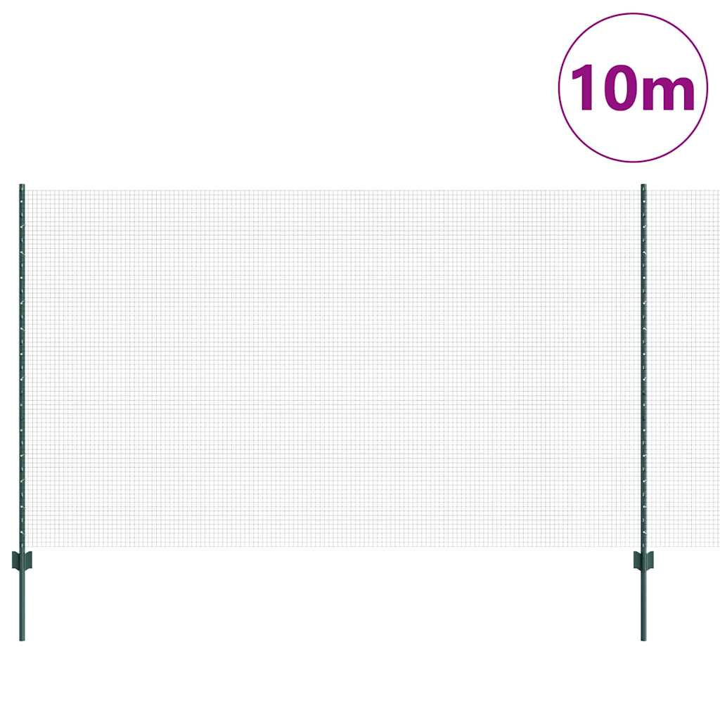 Fence with Post Green