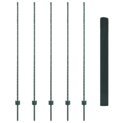 Fence with Post Green