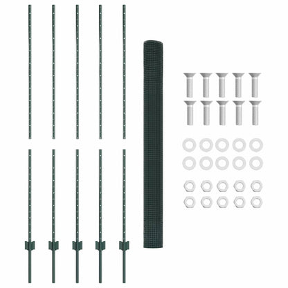 Fence with Post Green