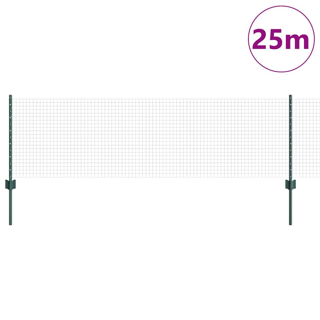 Fence with Post Green