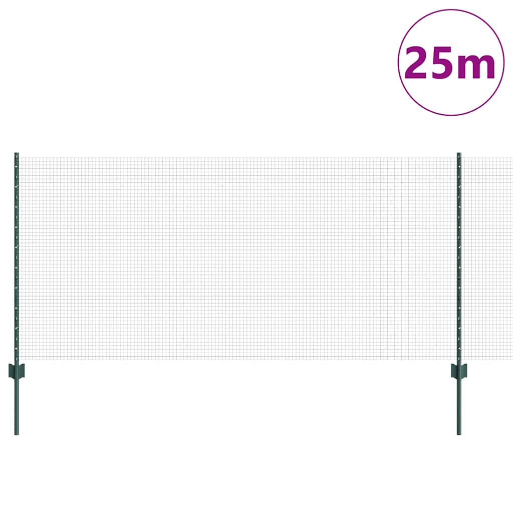 Fence with Post Green
