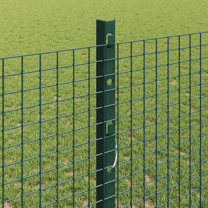 Fence with Post Green 1.2 x 25 m Steel and PVC
