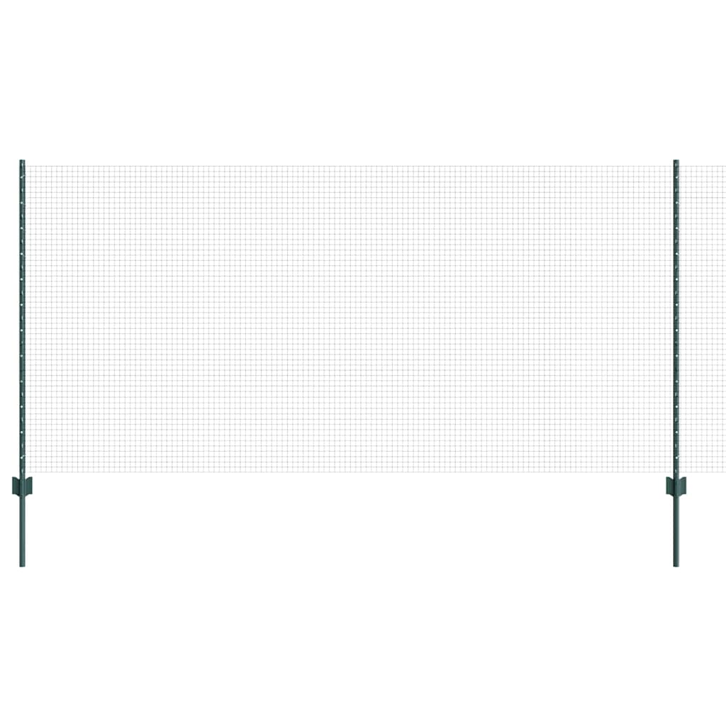 Welded Wire Fence with Post 25 x 1.2 m (W x H) PVC-Coated Steel