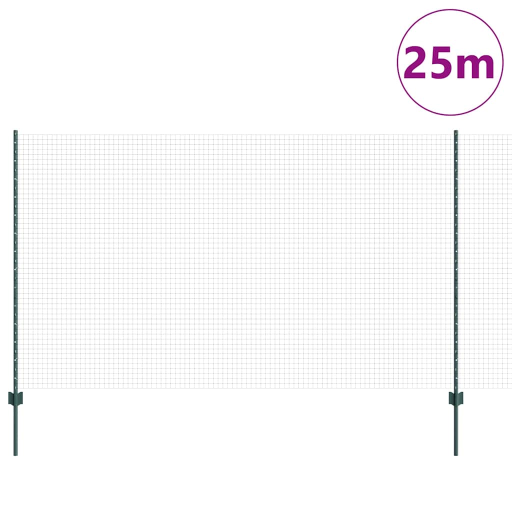 Fence with Post Green