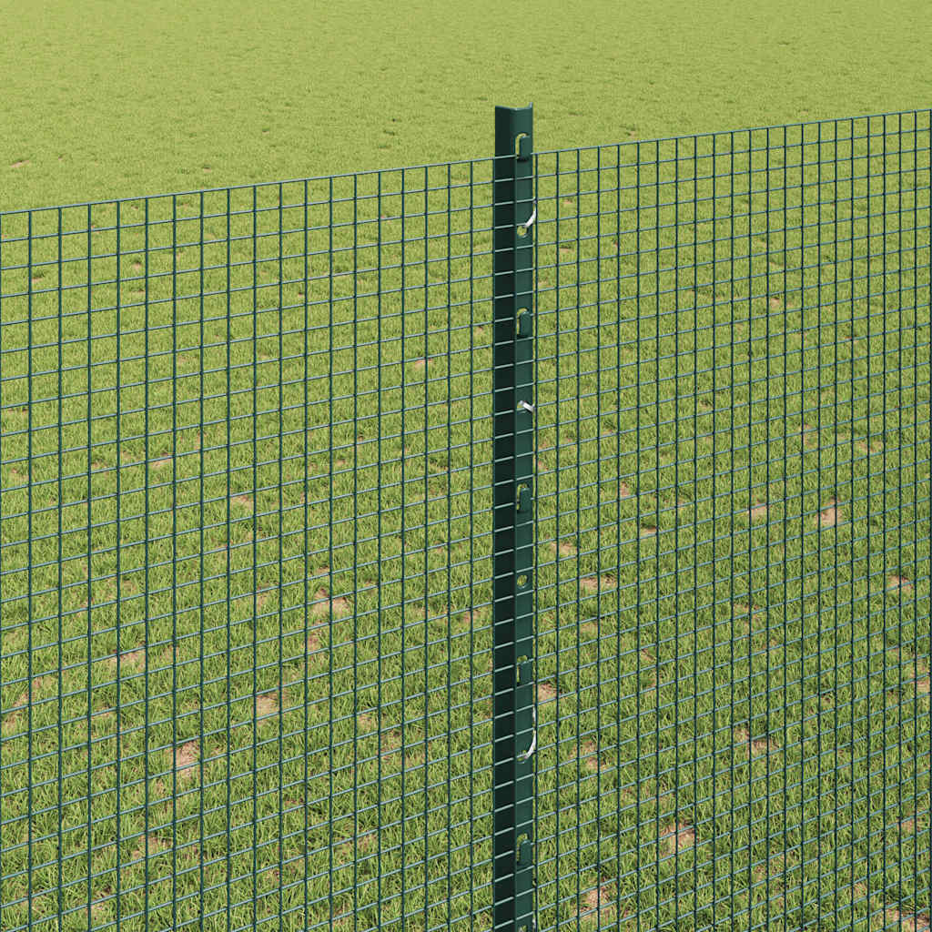 Welded Wire Fence with Post 25 x 1.6 m (W x H) PVC-Coated Steel