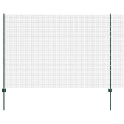 Welded Wire Fence with Post 25 x 1.6 m (W x H) PVC-Coated Steel