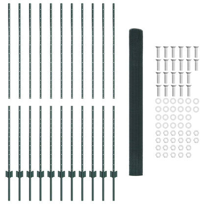 Fence with Post Green