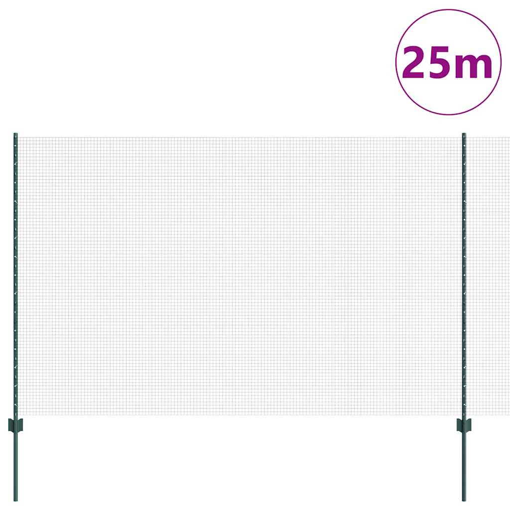 Fence with Post Green
