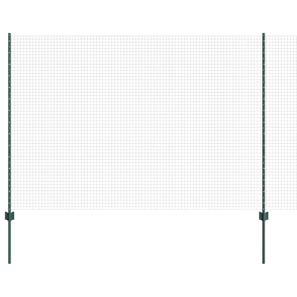 Welded Wire Fence with Post 25 x 1.6 m (W x H) PVC-Coated Steel