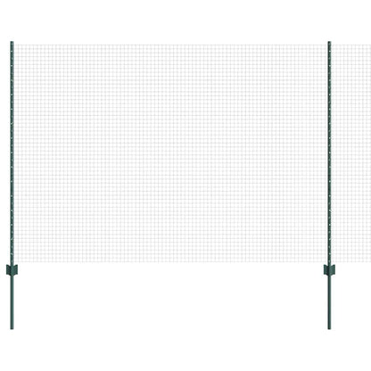 Welded Wire Fence with Post 25 x 1.6 m (W x H) PVC-Coated Steel