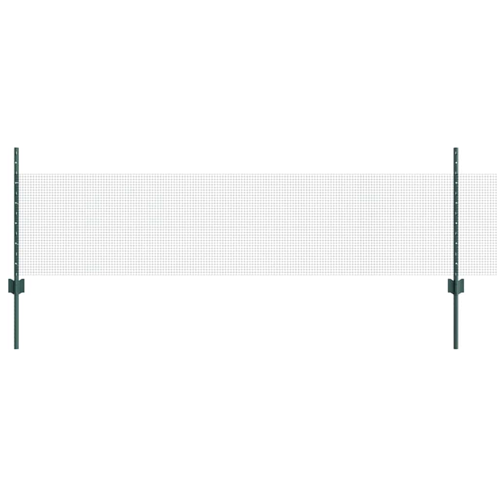 Welded Wire Fence with Post 50 x 0.5 m (W x H) PVC-Coated Steel