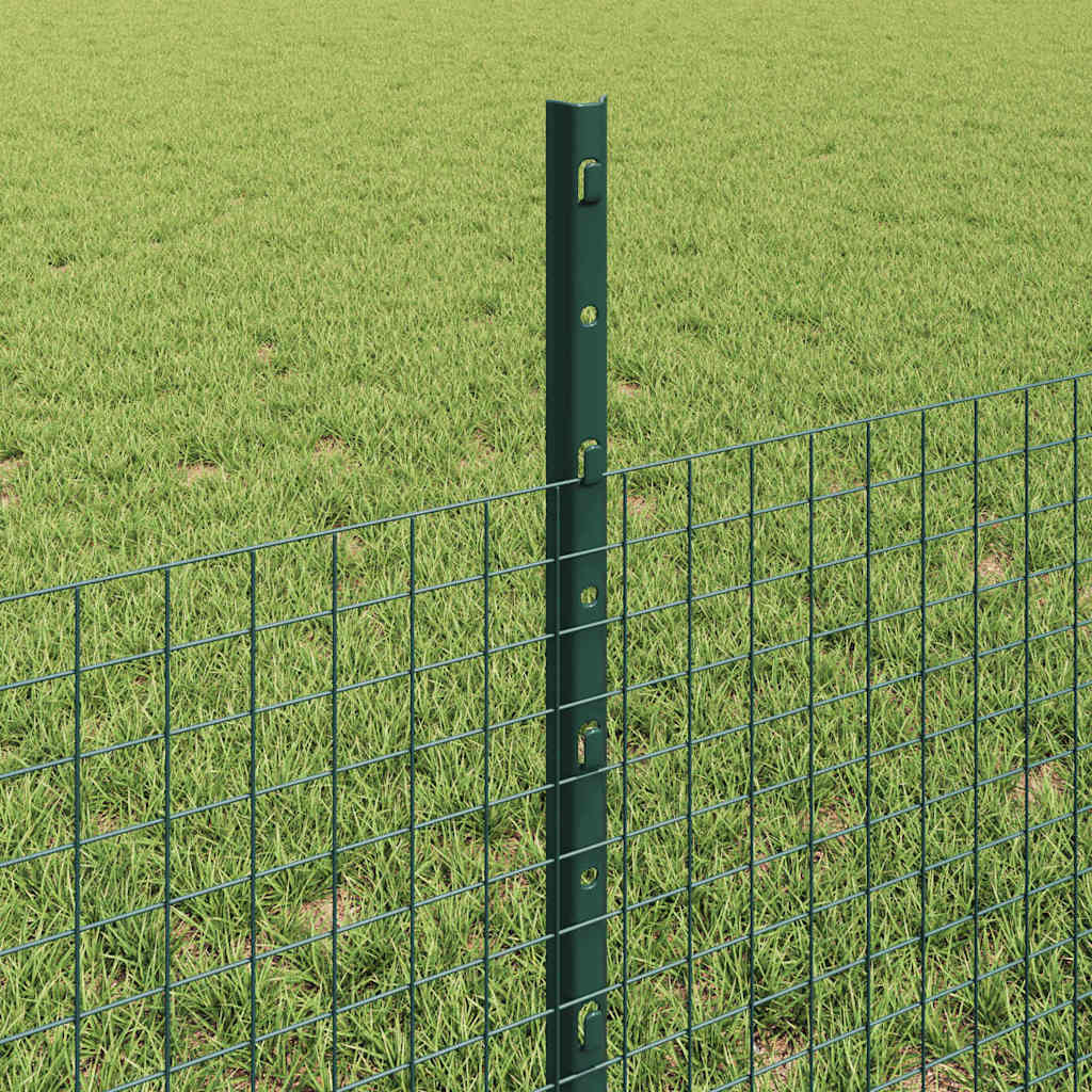 Welded Wire Fence with Post 50 x 0.5 m (W x H) PVC-Coated Steel