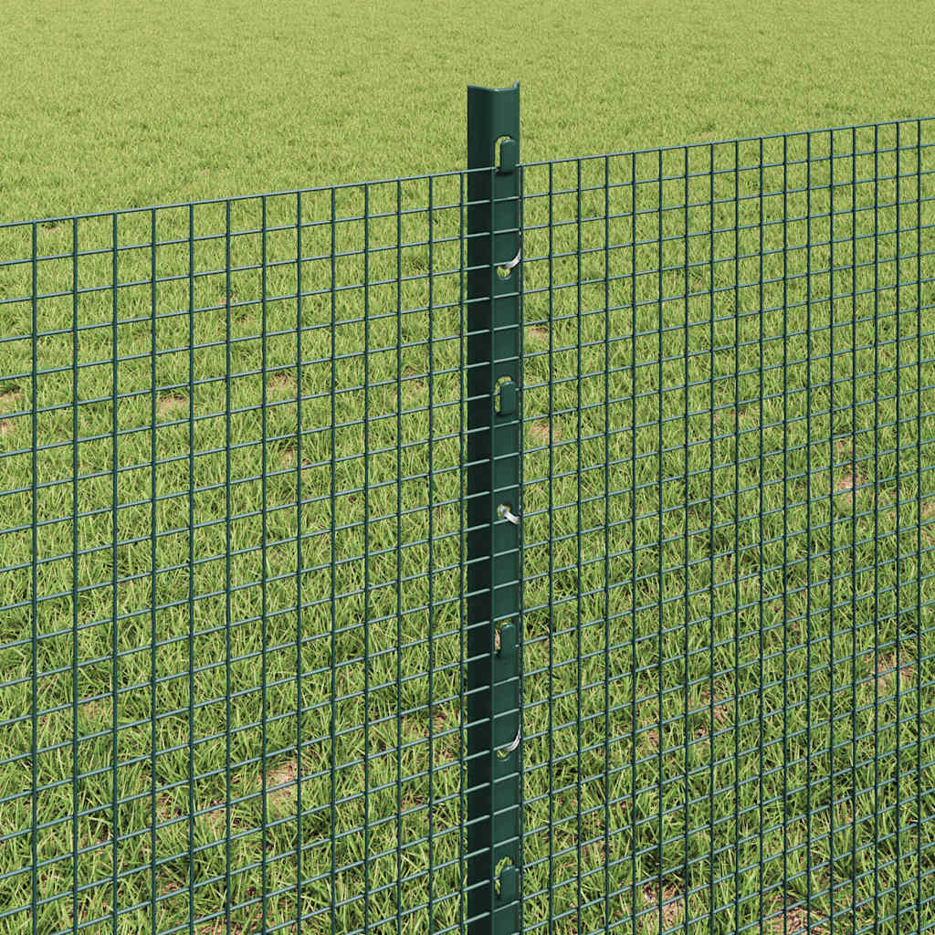 Welded Wire Fence with Post 50 x 0.6 m (W x H) PVC-Coated Steel
