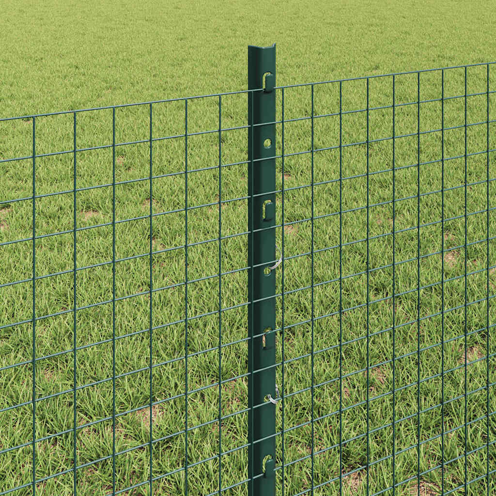 Welded Wire Fence with Post 50 x 0.6 m (W x H) PVC-Coated Steel