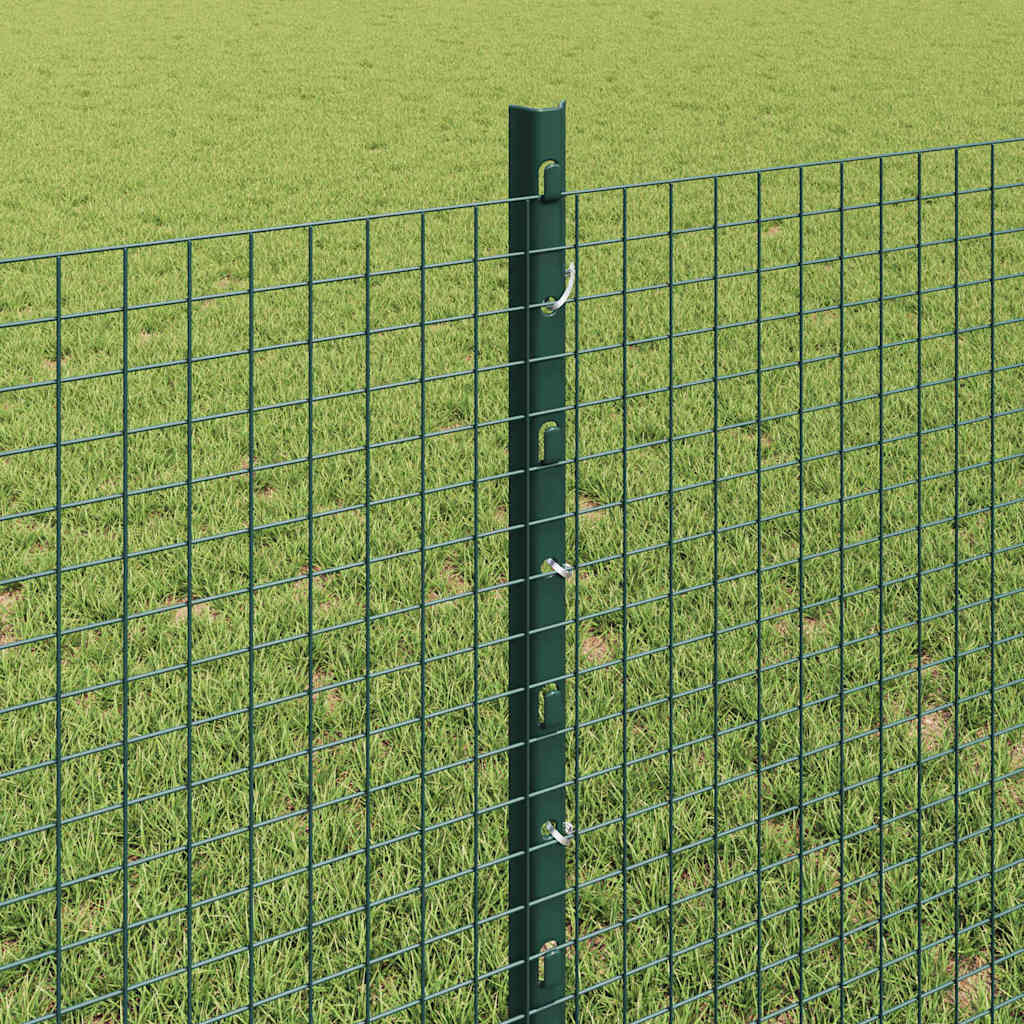 Welded Wire Fence with Post 50 x 0.8 m (W x H) PVC-Coated Steel