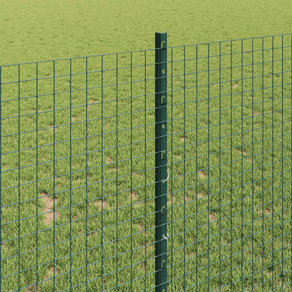 Fence with Post Green 1 x 50 m Steel and PVC