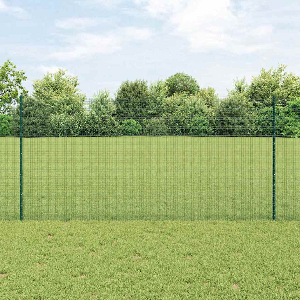 Welded Wire Fence with Post 50 x 1.2 m (W x H) PVC-Coated Steel