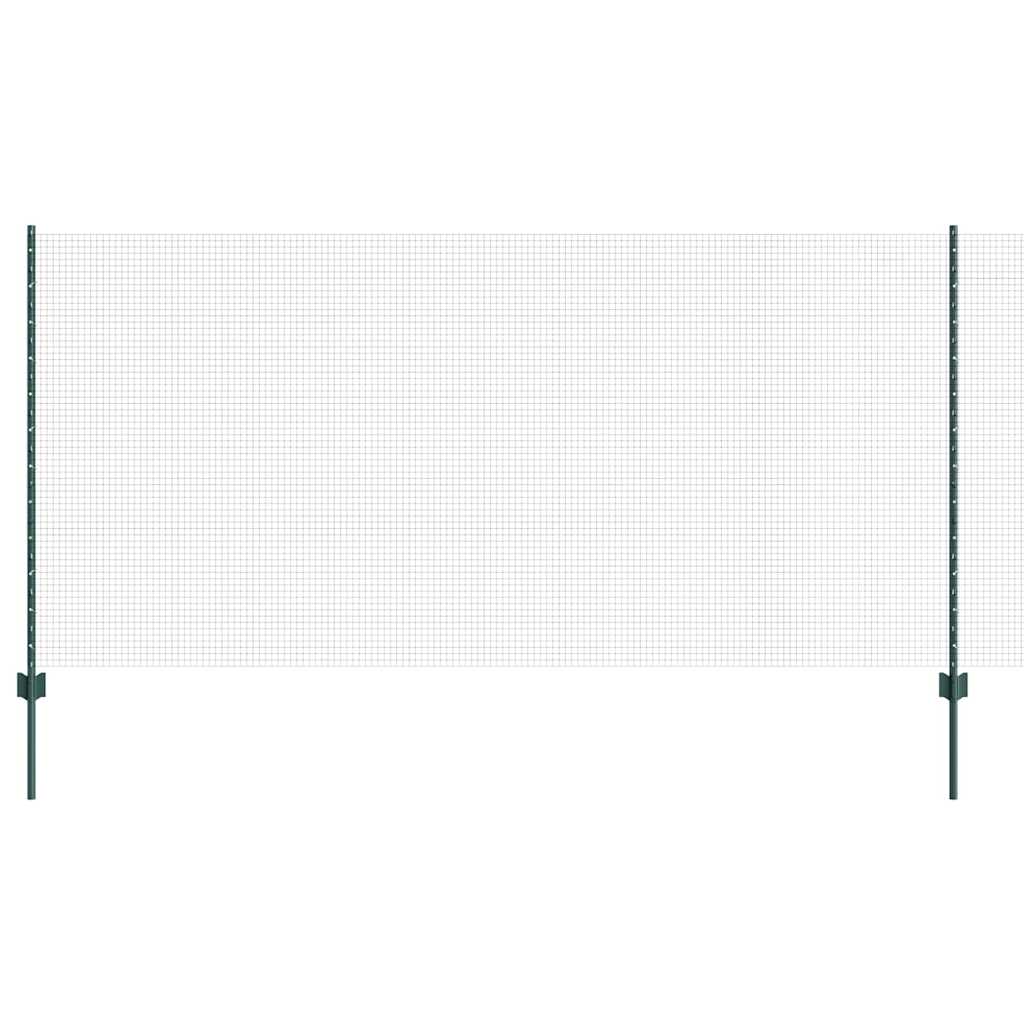 Welded Wire Fence with Post 50 x 1.2 m (W x H) PVC-Coated Steel