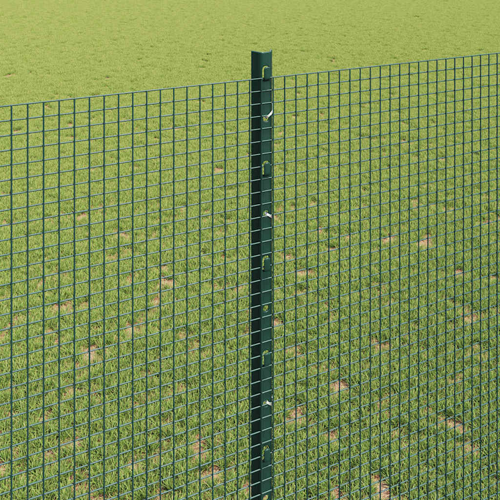 Welded Wire Fence with Post 50 x 1.4 m (W x H) PVC-Coated Steel